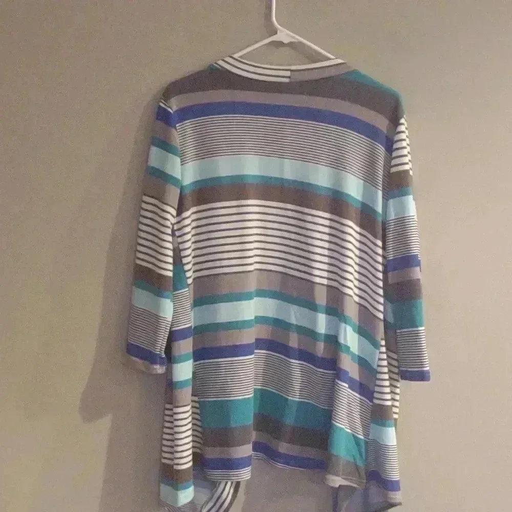 Myobe NWT women's medium open front 3/4 sleeves boho‎ cardigan
